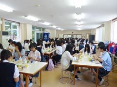 在学生徒との昼食懇談会