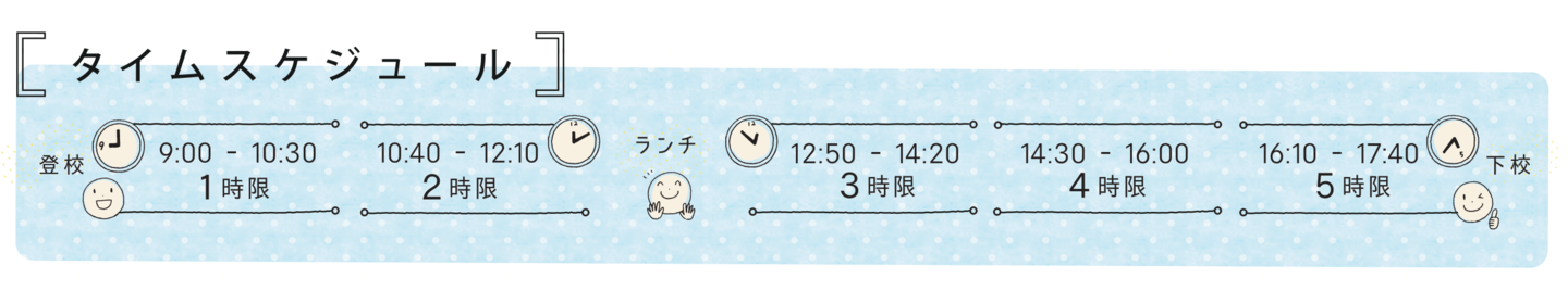 タイムスケジュール