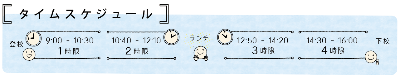 タイムスケジュール